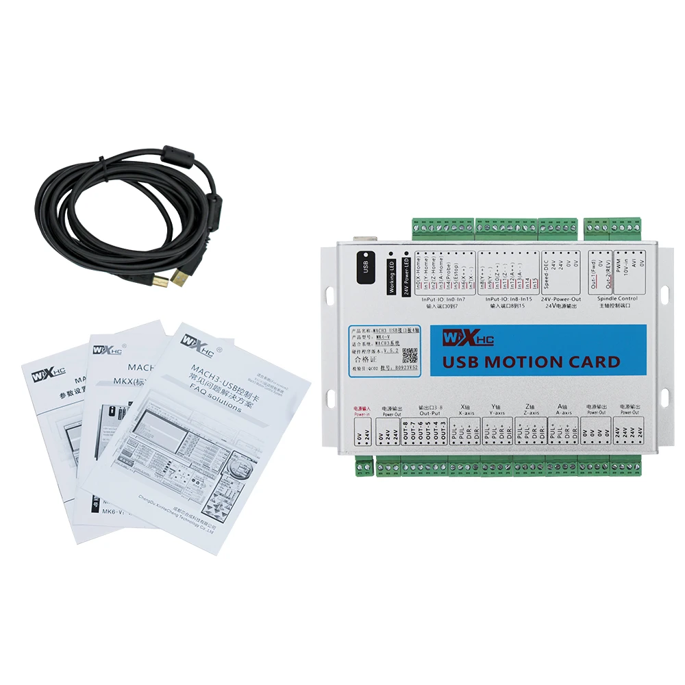 Новое обновление XHC MK4 V ЧПУ Mach3 USB 4 оси движения Управление карты коммутационная