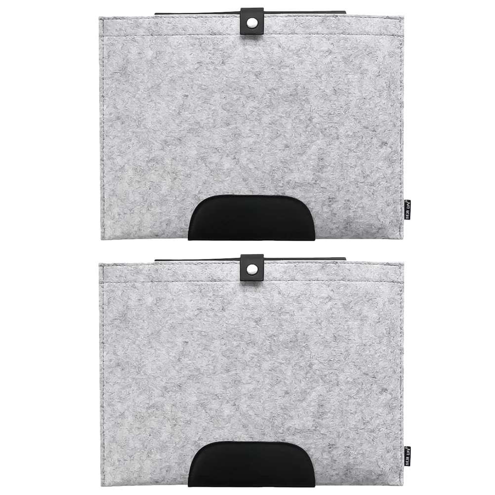 

Модный войлочный органайзер для документов, 2 шт., водонепроницаемая папка для файлов, Размер A4, для школы, дома и офиса (светло-серого цвета)