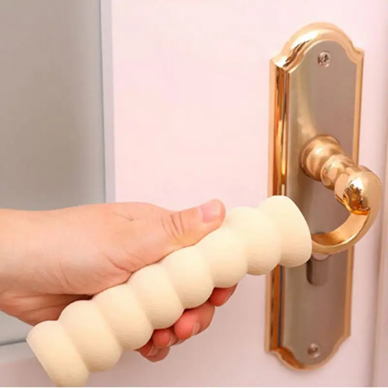 Suministros de seguridad para beb&eacute;s, fundas para Pomo de puerta, juego de espiral, protecci&oacute;n de manija de puerta de seguridad anticolisi&oacute;n-1