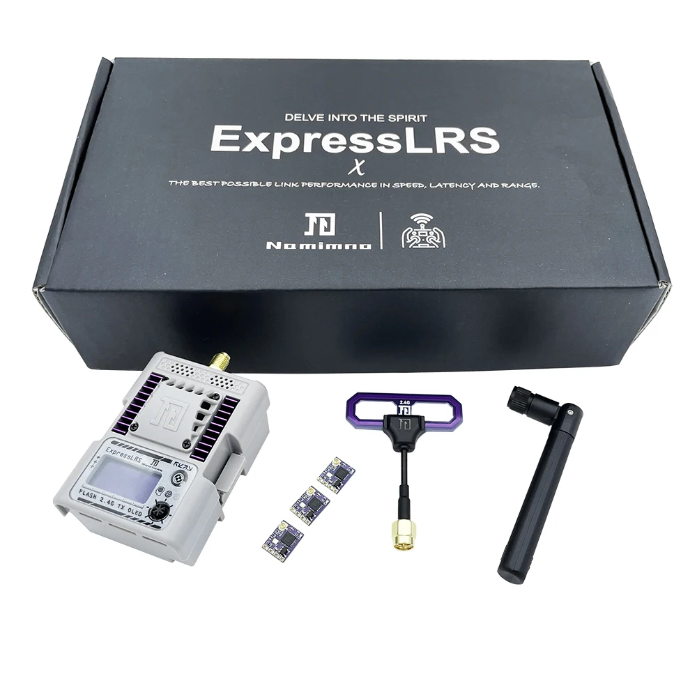 M&Oacute;DULO Flash TX V2, 1000mw, Namimno ELRS, 2,4 GHz, OLED, baja latencia, alta frecuencia de actualizaci&oacute;n, Mini receptor, ExpressLRS, para Dron RC FPV-5