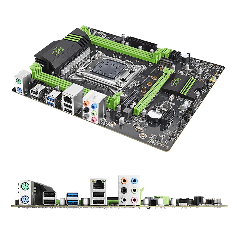 Billig X79 Motherboard Set Mit Xeon E5 2689 CPU 2 Stücke X 16GB = 32GB 1333MHz DDR3 ECC REG Speicher ATX USB 3,0 SATA3 NVME M.2 SSD Slot
