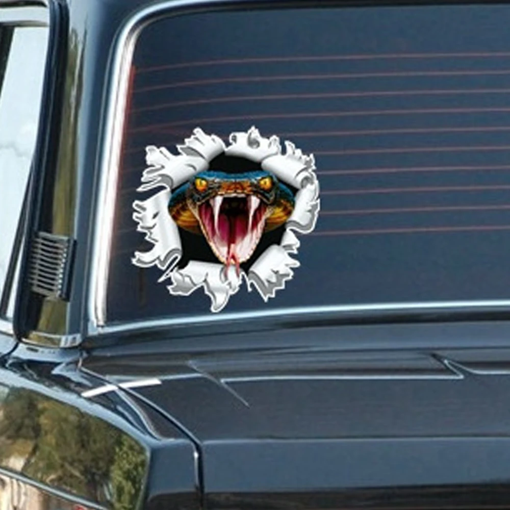 1 шт. Светоотражающая Кобра DSYCAR забавные автомобильные наклейки декоративная