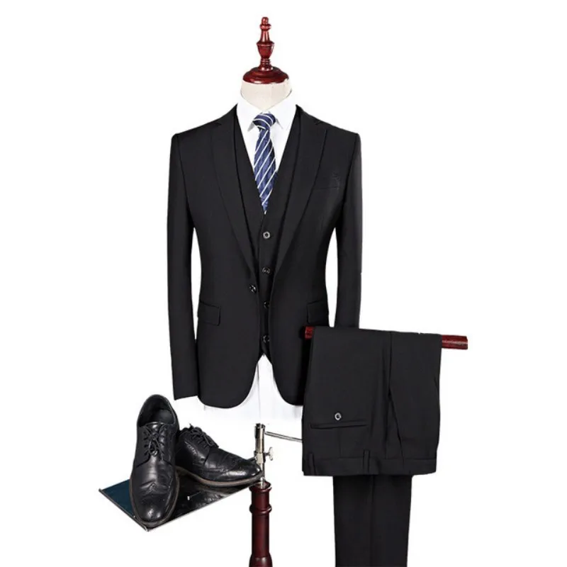 Модный свадебный костюм жениха для мужчин 2020 приталенный мужской с брюками
