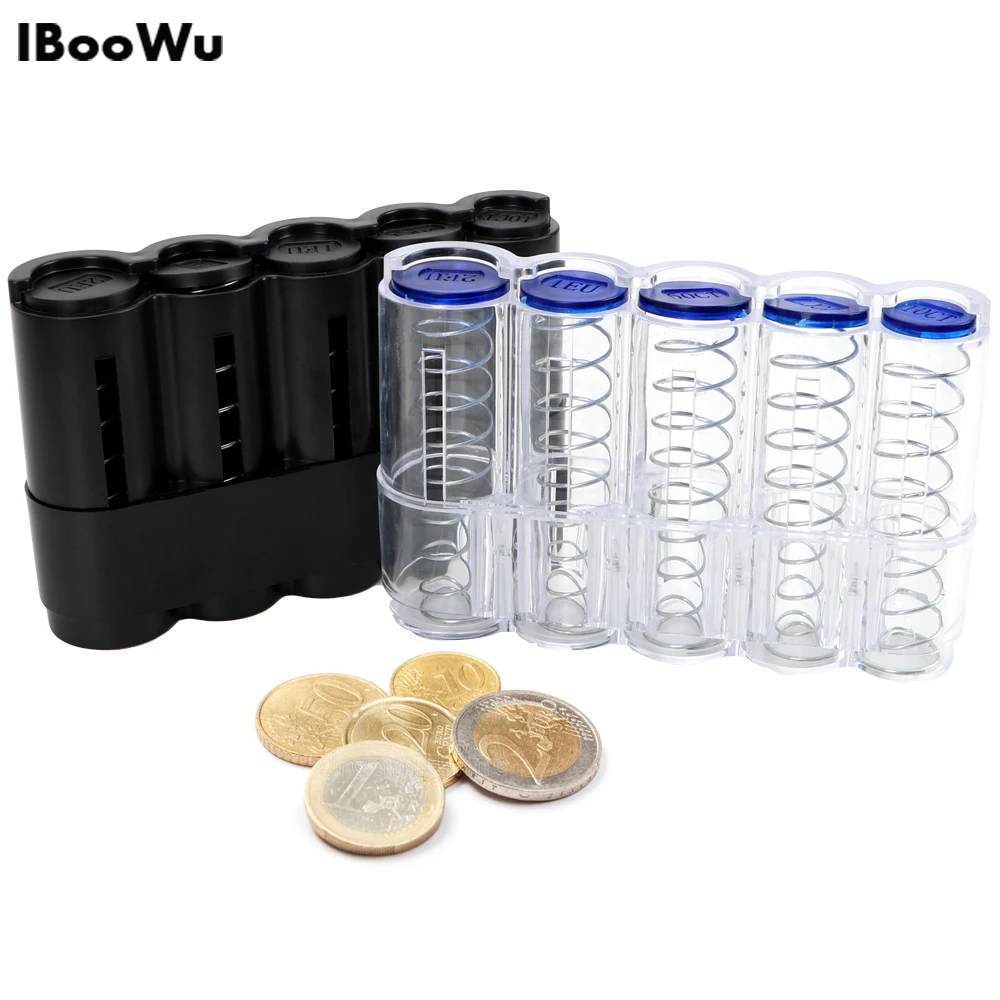 Кошелек для хранения монет копилки держатель чехол евро монета Диспенсер