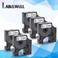labelwell compatible dymo d1 43613 6mm7m d1 label tape ribbon cassette replace for dymo label manager lm 160 280 label printer