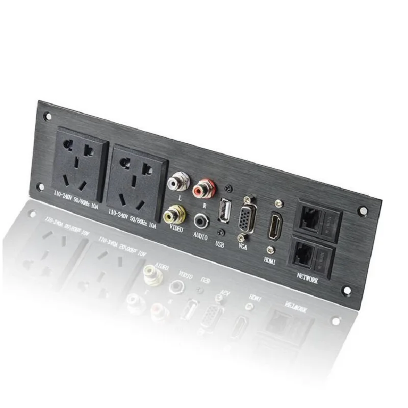 MMOMultionedia розетка Универсальный Три разъема RL VIEDO аудио USB VGA HDMI сетевой разъем преобразования