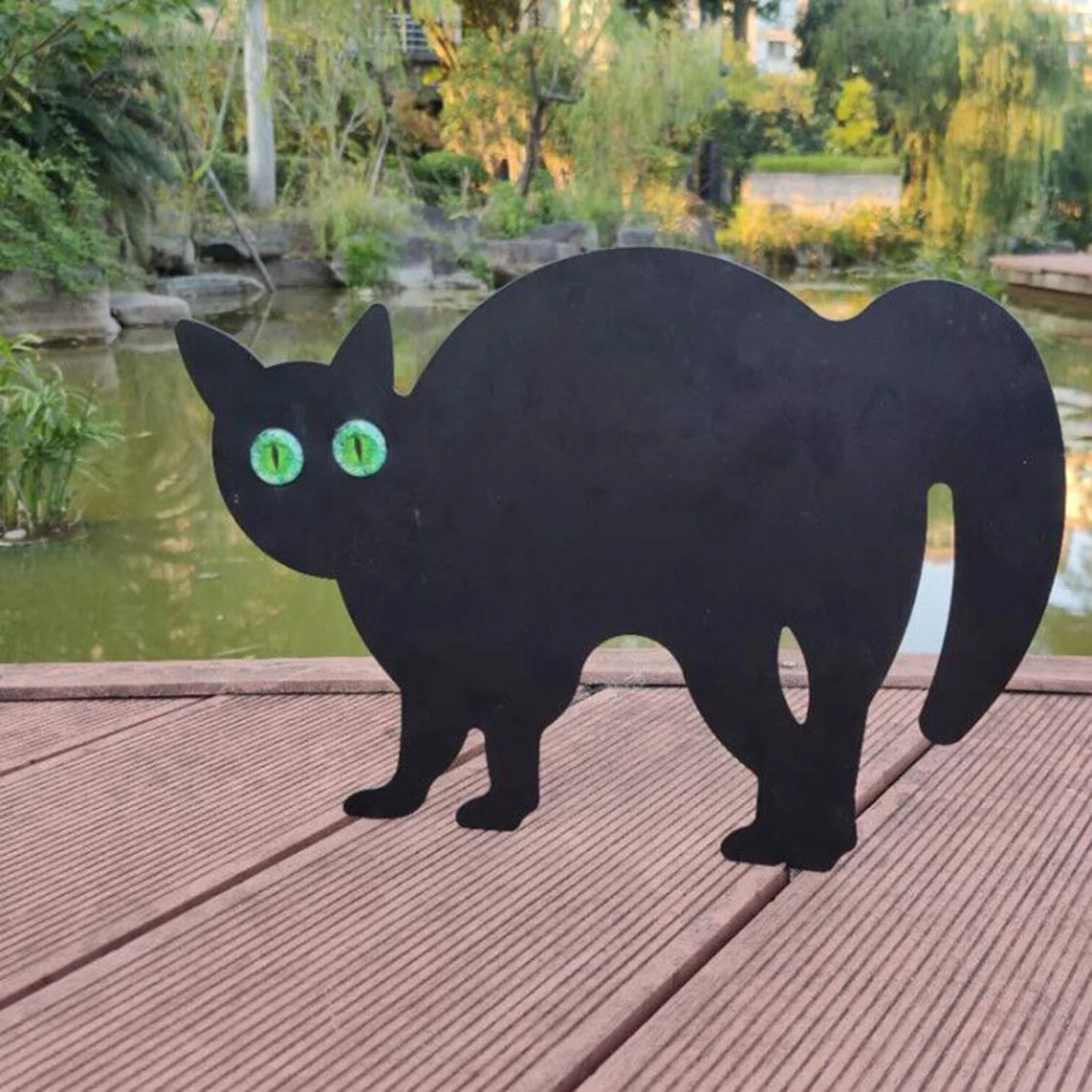 

Outdoor Cat Repellent Bird Repellent Cat Shaped Scarecrow for Garden Outdoor