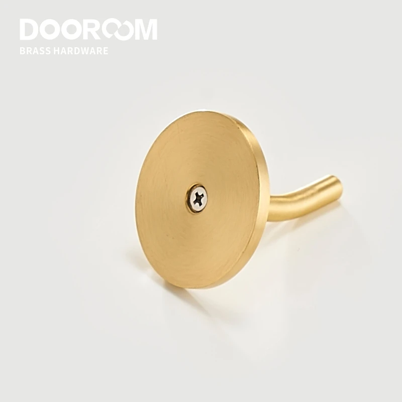 Настенные крючки Dooroom латунные без подшипников для ванной комнаты кухни прихожей