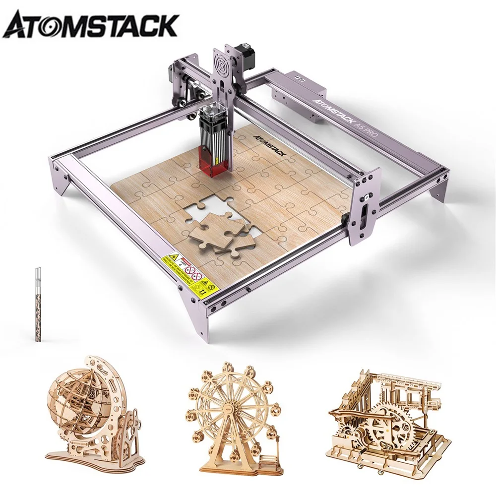 Распродажа настольный мини-станок для резки древесины с ЧПУ ATOMSTACK A5 Pro 40 Вт