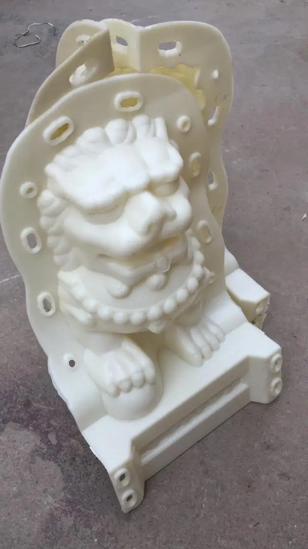 right lion mold Уличная садовая скульптура каменная мраморная форма льва статуи форма в виде животных для продажи - Цвет: right lion mold