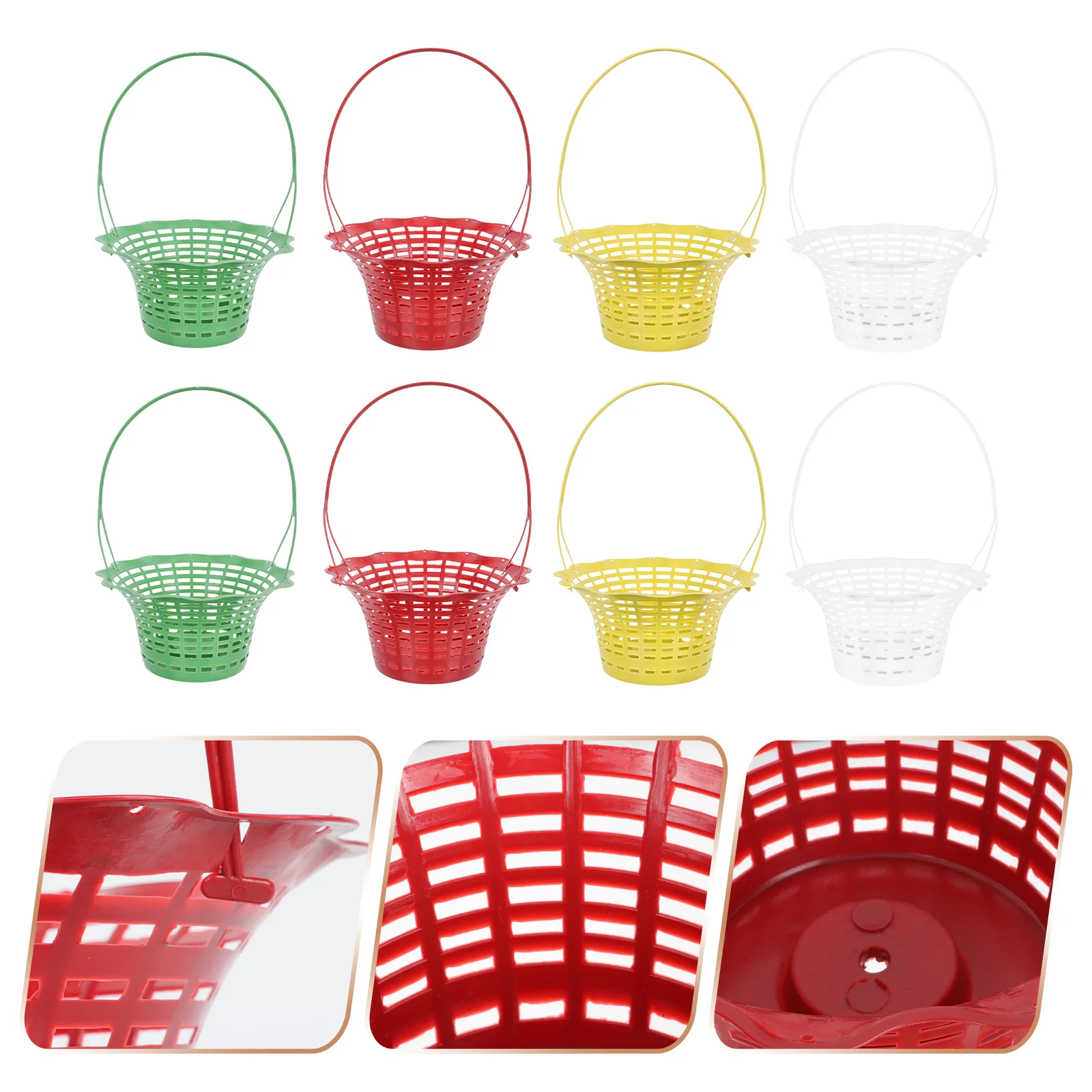 

8 шт. ручная корзина для цветов, декоративный цветочный горшок, корзина для цветов для садоводства, Декор