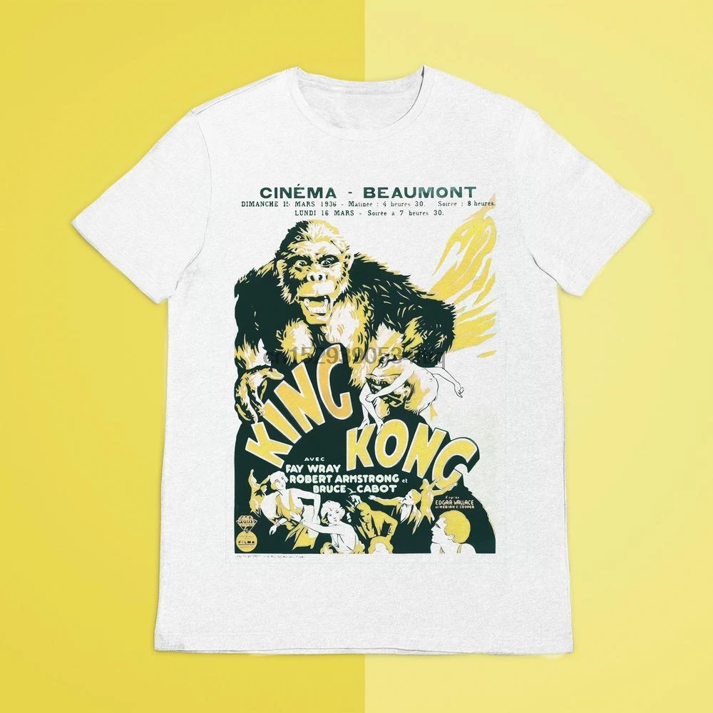 Футболка KING KONG с изображением фильмов и ужасов женская футболка рисунком