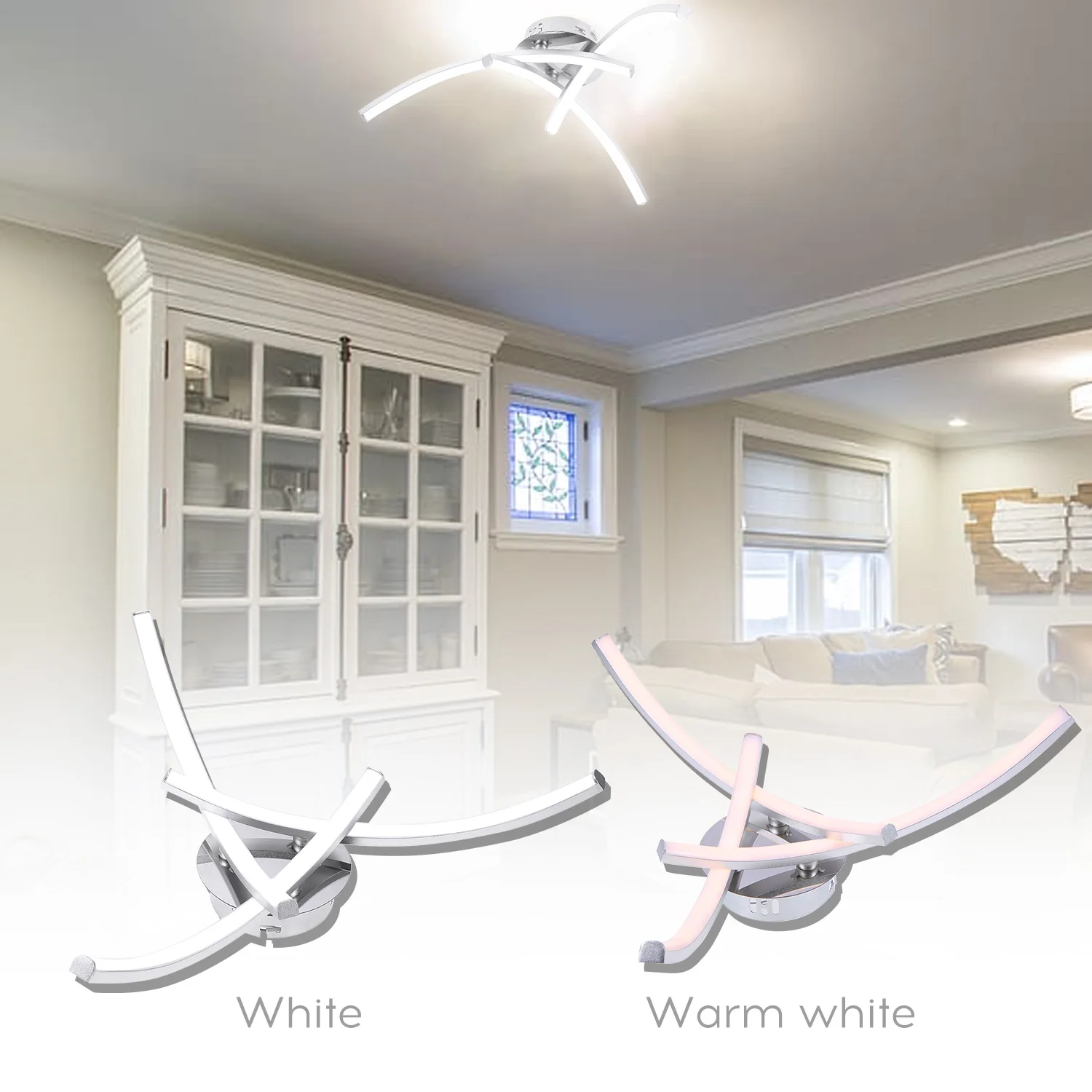 3 отделения светодиодный потолочный светильник 18 Вт поторлочные лампы Кухонный