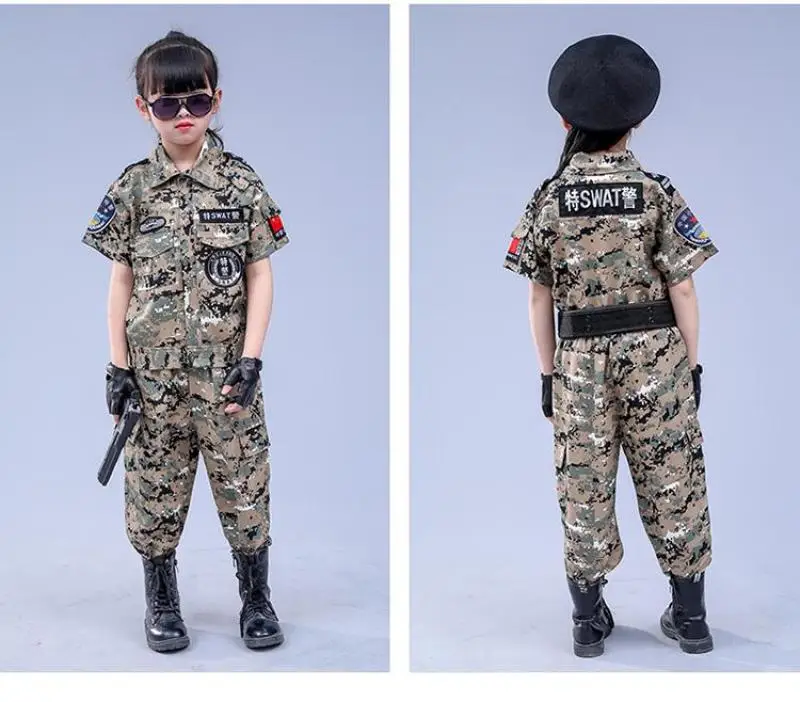 4 шт./компл. полицейская униформа костюм для косплея армейская камуфляжная одежда