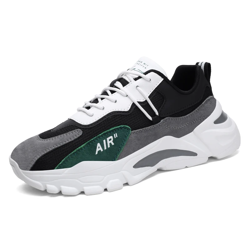 

Men's shoes spring 2021 new men's sports leisure running net shoes Korean fashion board shoes small white shoes