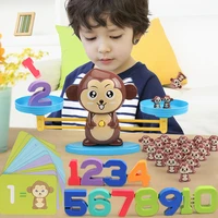 new montessori toys monkey digital maths balance scale educational balancing number board game kids learning for children gifts
