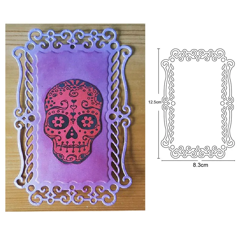 

Кружевная рамка фон металлические штампованные трафареты для «сделай сам» Скрапбукинг Декор альбома тиснение ручная работа бумажные карт...