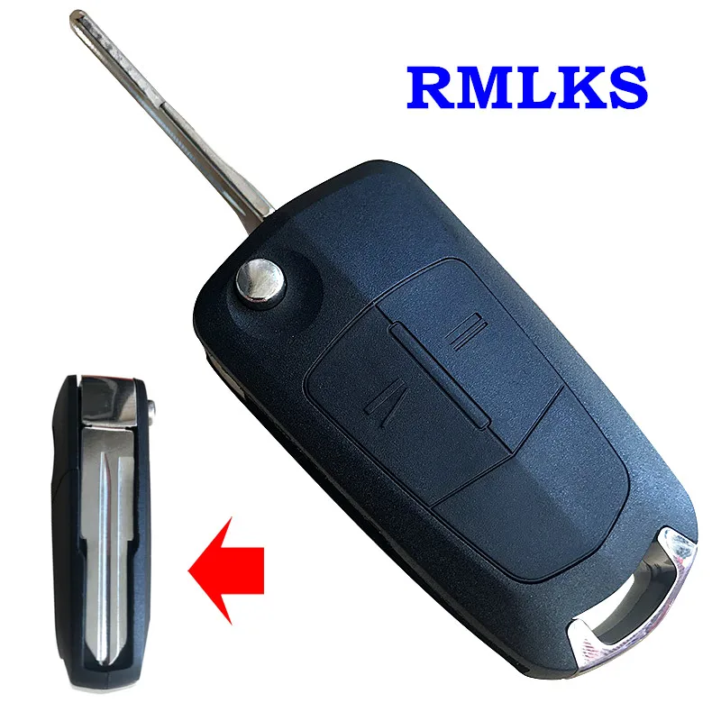Складной автомобильный ключ с 2 кнопками чехол брелок для Opel Vauxhall Corsa D Astra J G Zafira A