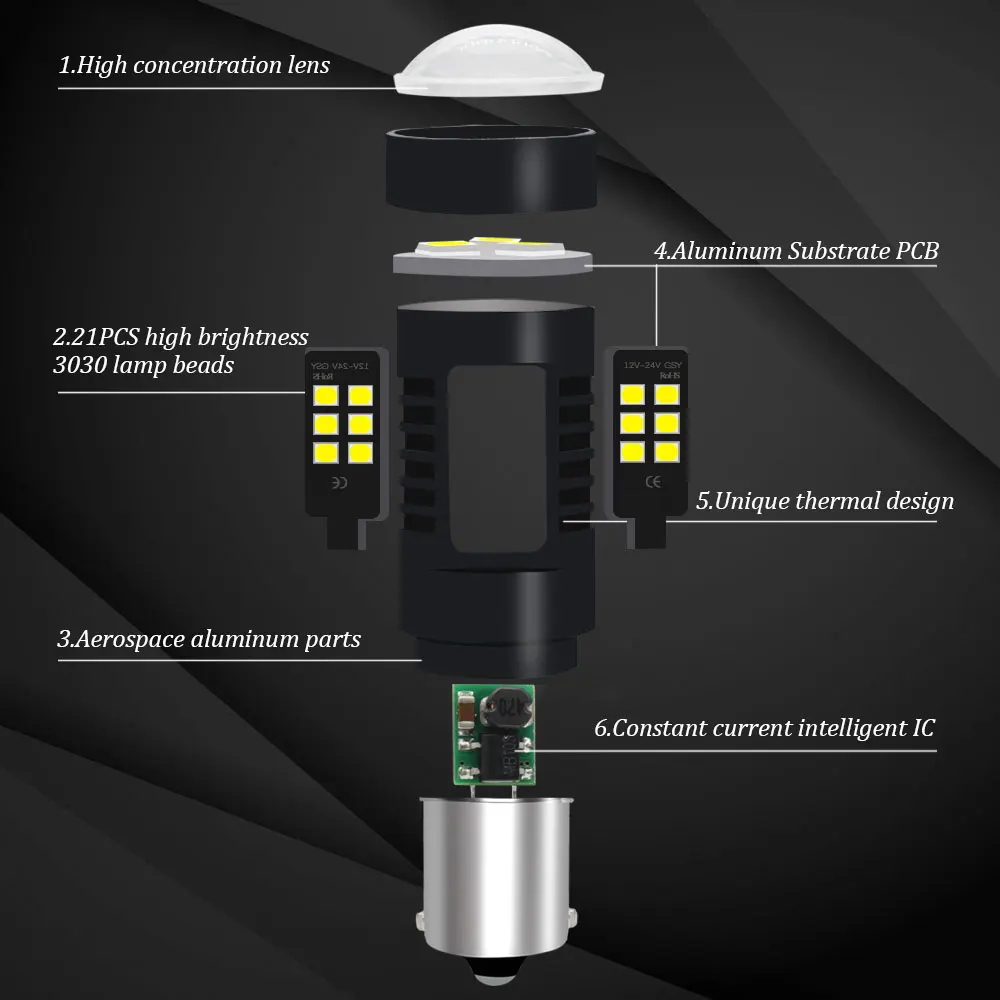 1156 BA15S P21W BAU15S PY21W BAY15D светодиодный лампы 1157 P21 5 Вт P21/5 Вт P21/4 W PR21/5 Вт BAZ15D BAW15D светодиодный авто лампы противотуманных фар автомобиля светодиодный светильник