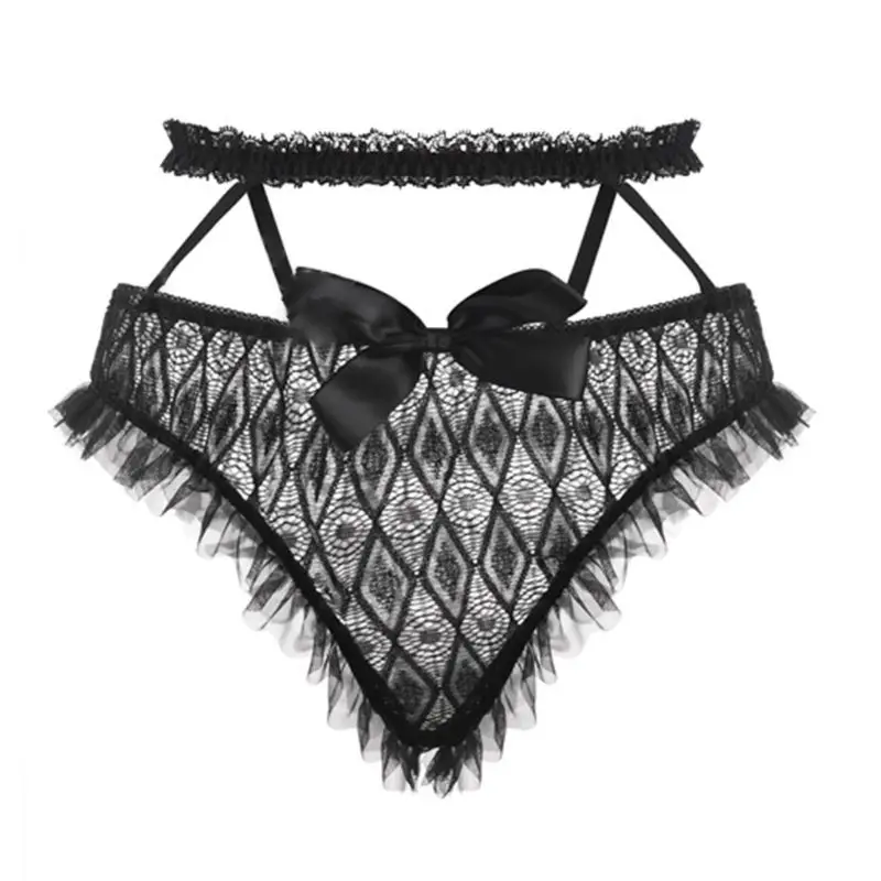 

5Pcs Women Sexy Bride Cosplay Lingerie Set Mesh Wedding Veil Halter Bowknot Bra Erotic G-String Ruffles Lace Uniform