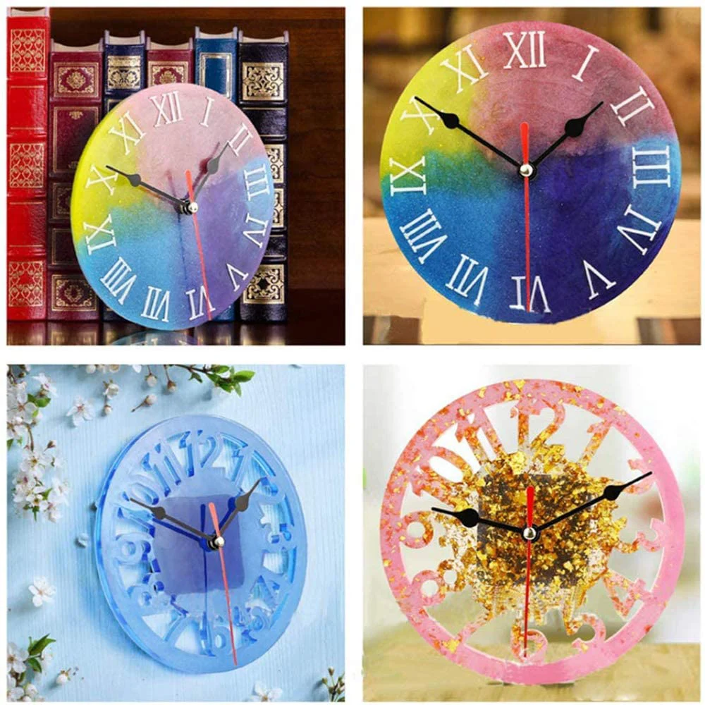 Форма силиконовая для изготовления часов сделай сам форма из смолы с римскими