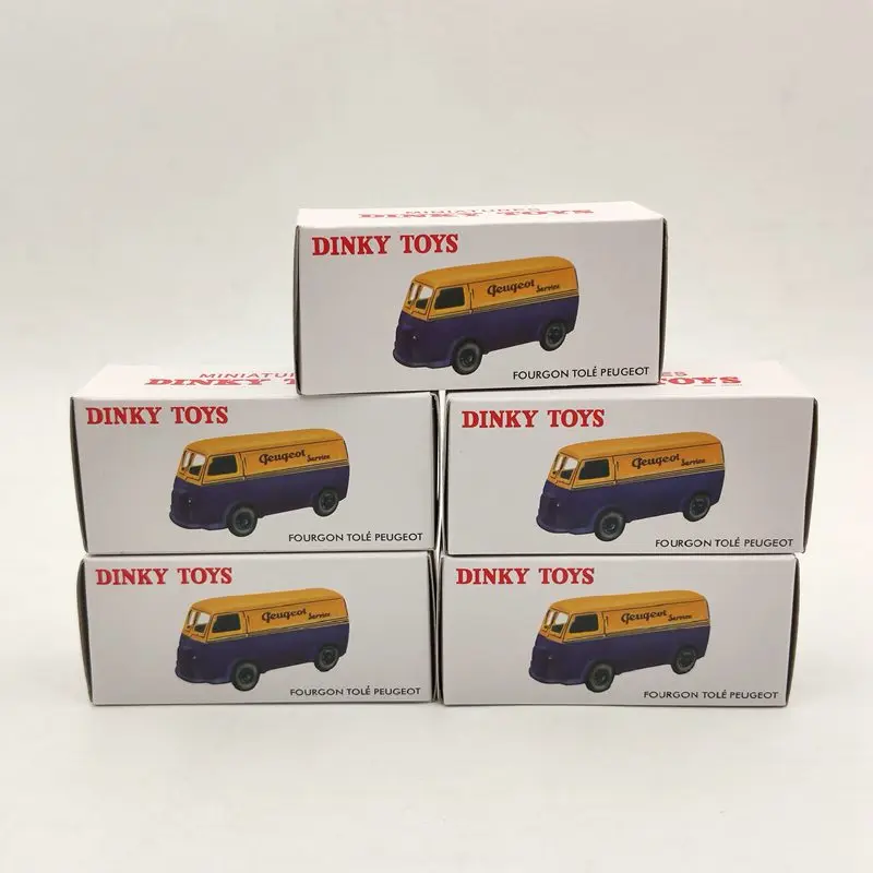 Atlas 1/43 Лот из 5 шт. для миниатюрных игрушек Dinky 25B P ~ geot фургон Tole D.3.A литые модели