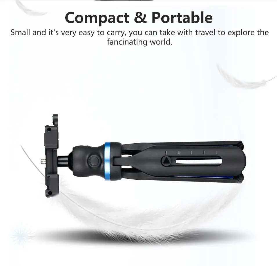 Extendable DSLR Camera Mini Tripod 2 in 1 Phone Holder Mount Tripod for iPhone Xs Max X Samsung S8 S9 S7 Canon Nikon