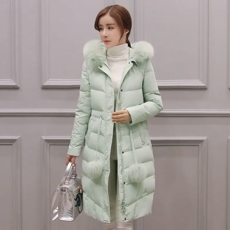 Down Jacket Women 2019 Winter Ultra Light Duck Basics Warm Female Coat Long Sleeve Outwear | Женская одежда