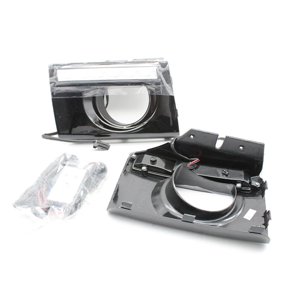 Авто-Стайлинг светодиодный DRL Габаритные огни для hyundai Tucson 2006 2007 2009 2009 автомобильные передние противотуманные фары крышка переднего бампера