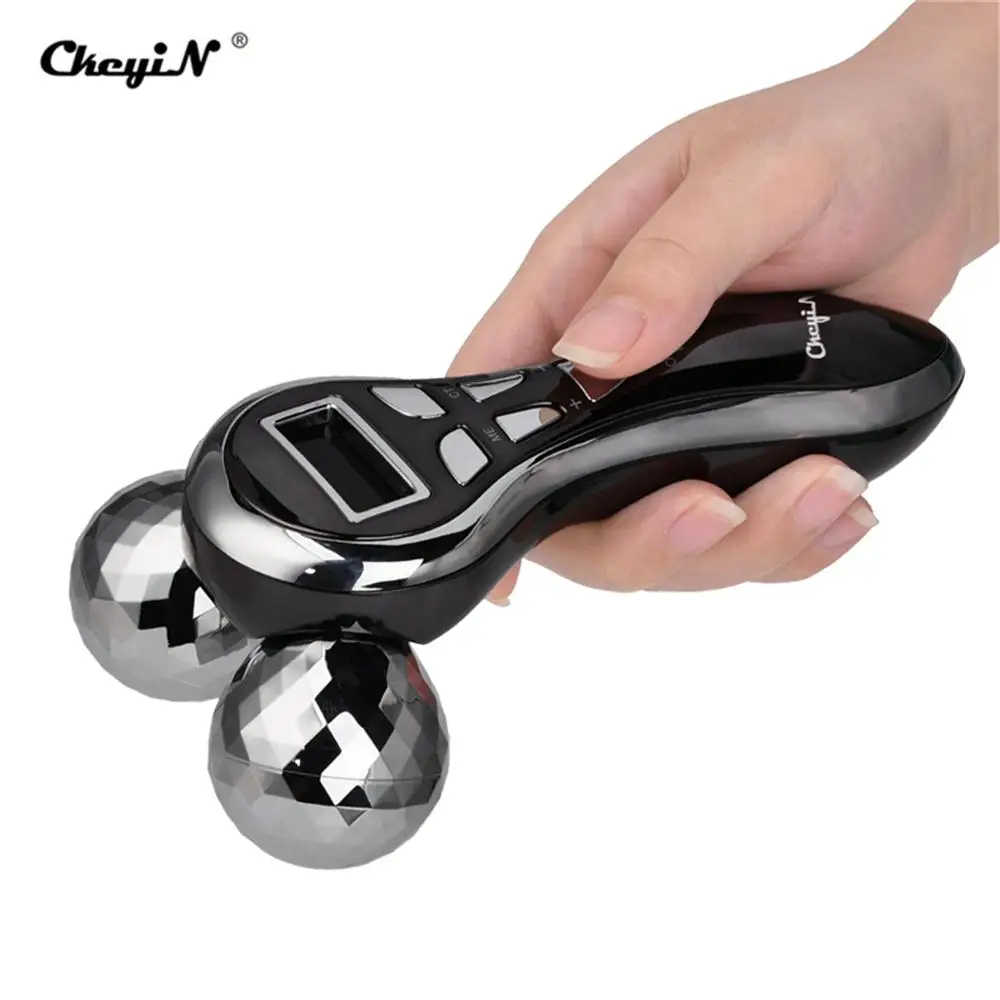 

Roller type three-dimensional facial massager, V-shaped facial extension massage, micro current, rotary facelift, skin beauty