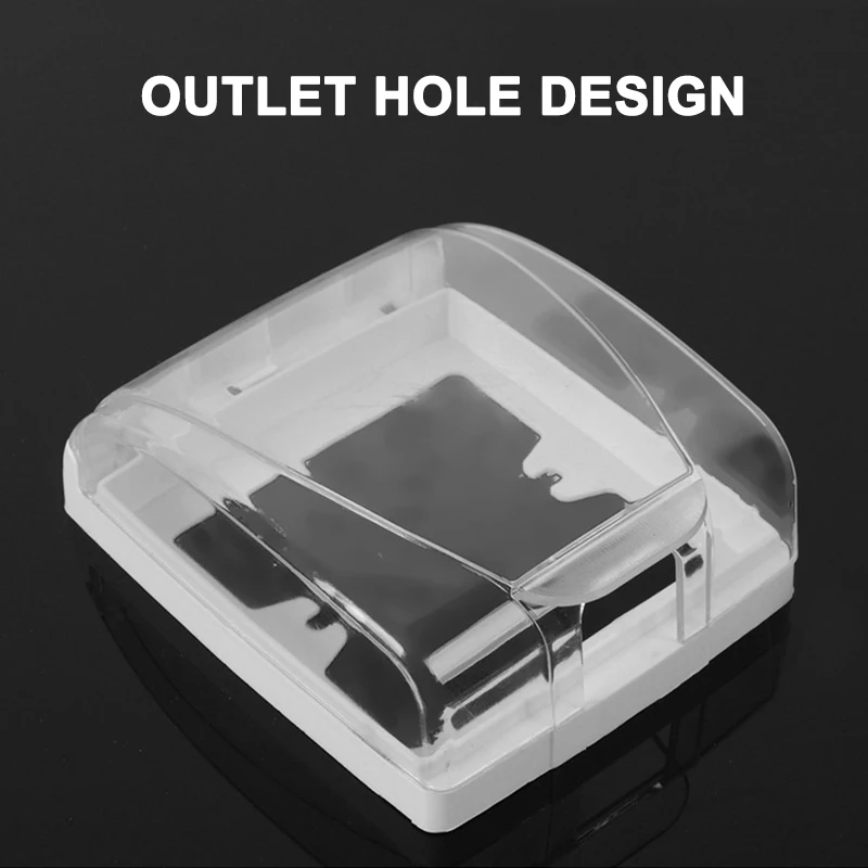 Plastic Switch Waterproof Cover Box Wall Light Socket Doorbell Flip Bathroom Kitchen Dustproof Protective Covers | Дом и сад