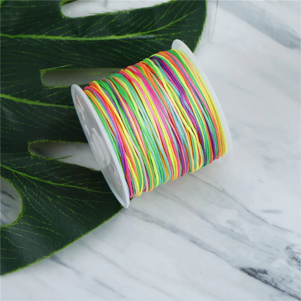 DIY браслет ожерелье вощеная нить ювелирные изделия Веревка китайский узел линии