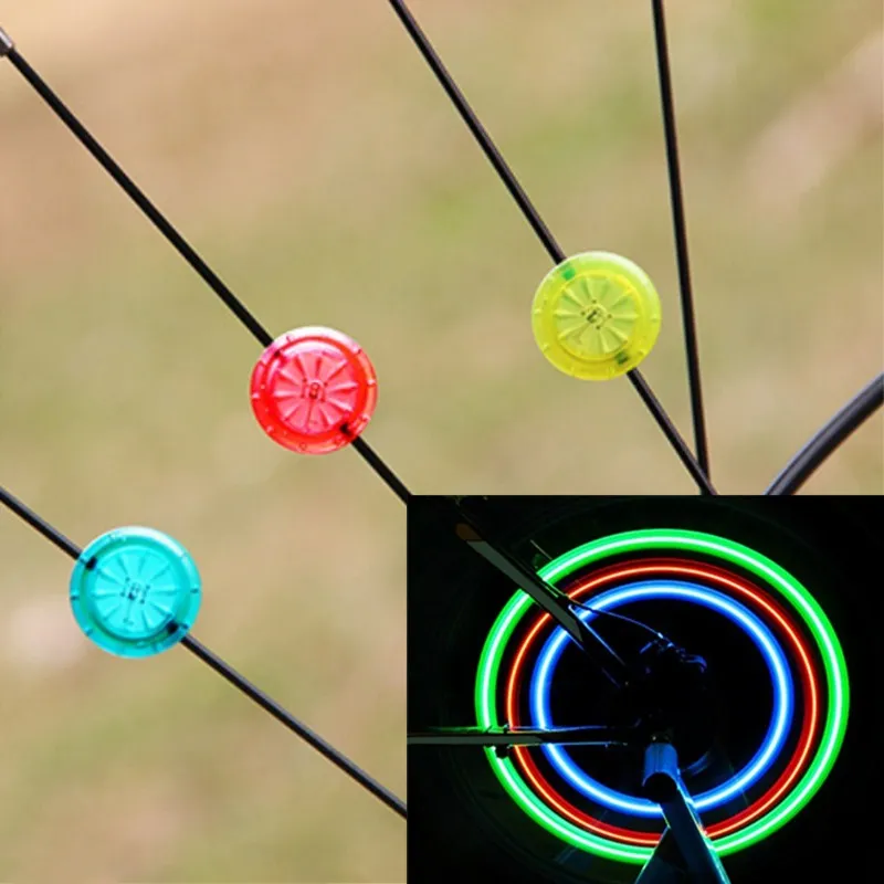 1 шт. велосипед светильник колесных дисков Водонепроницаемый светодиодный