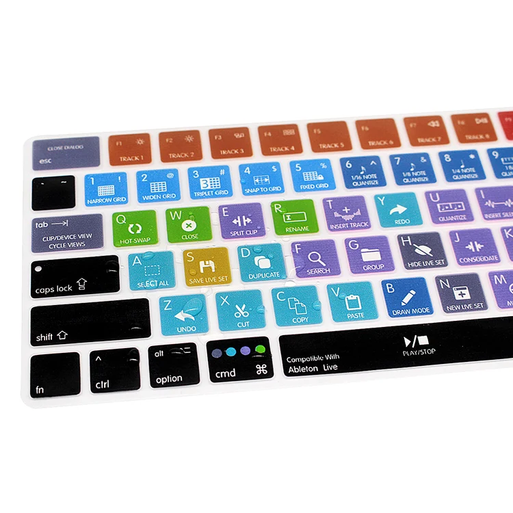Чехол для клавиатуры HRH Ableton с функцией горячих клавиш силиконовая защитная