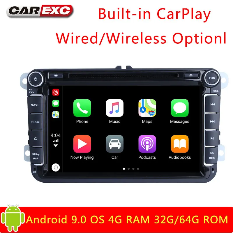 8 дюймов Android 9 0 Восьмиядерный автомобильный DVD плеер стерео система для
