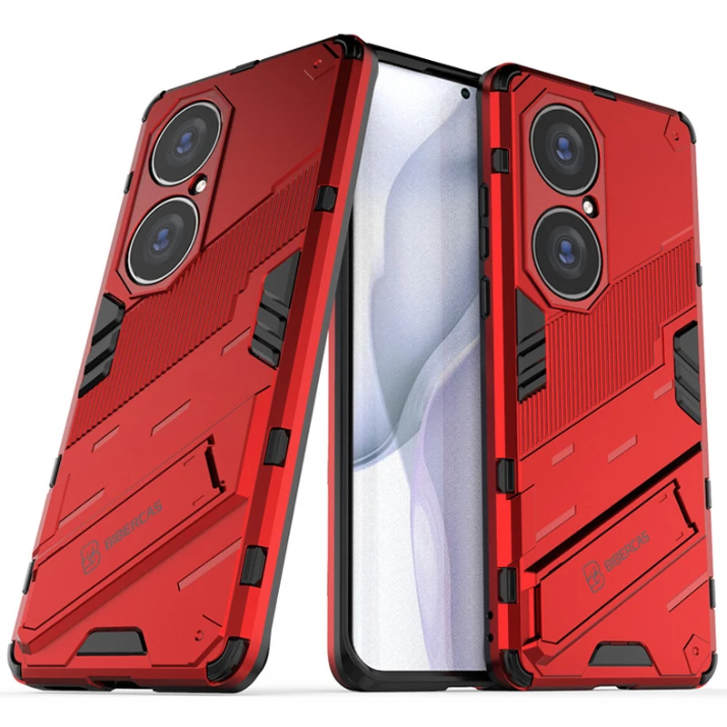 

P50Pro Luxury Case For Huawei P50 Pro 2021 Punk Cool Back Cover Huawei P50 P 50 Pro Stand Bumper Case for Huawei P 50 Pro Fundas