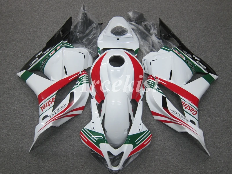 

Injection Mold New ABS Whole Fairings kits Fit For HONDA CBR600RR F5 2009 2010 2011 2012 09 10 11 12 body set white green