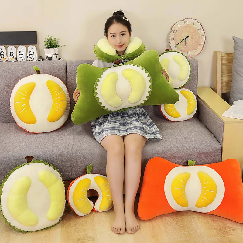 

Плюшевая подушка дуриан, мягкая подушка для шеи с изображением фруктов, забавный подарок на день рождения, 25/32/40/60 см