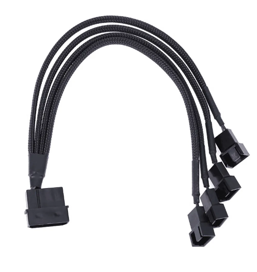 Molex 4 Pin на 4x3/4 pin 5v12v Usb рукав двойной вентилятор адаптер питания кабель 30 см 6