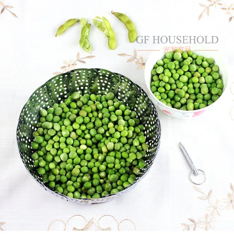 Складной для овощей из нержавеющей стали пароварка 9 дюймов скороварка и