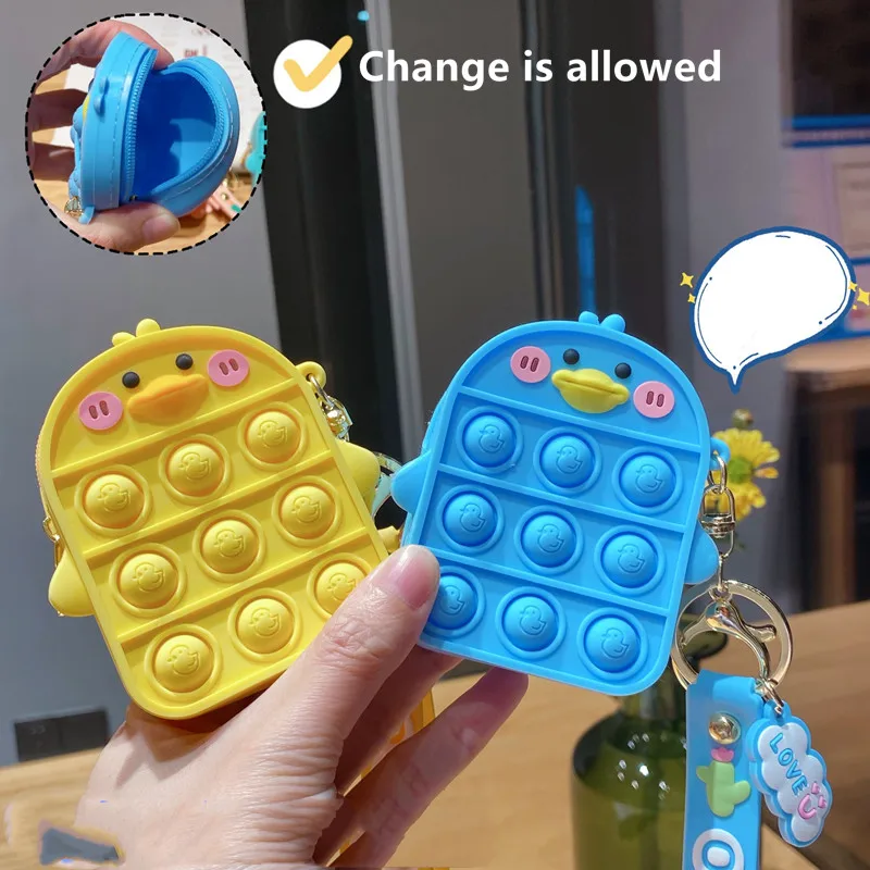 

Pop It Fidget Toys Cute Duck Push Bubble Children Anti Stress Popit Cartoon Skzoo Antistress Squishy Squeeze Ladies Kid Gifts