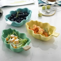 creative cute plate korean ceramics salad bowl nordic snack fruit plate fruit dinner plates cake plate assiette tableware