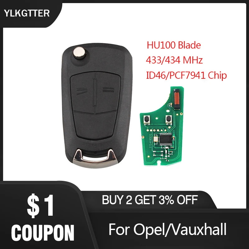 YLKGTTER 2BT комплект дистанционного ключа для Opel/Vauxhall Astra H 2004 2009 Zafira B 2005 2013 Valeo13.149.658