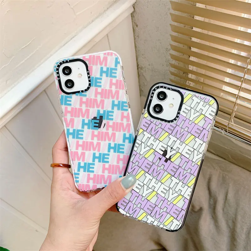 Модный чехол для телефона с надписью Tide IPhone 12 11 Pro X XR XS MAX 7 8 6 Plus простой мягкий