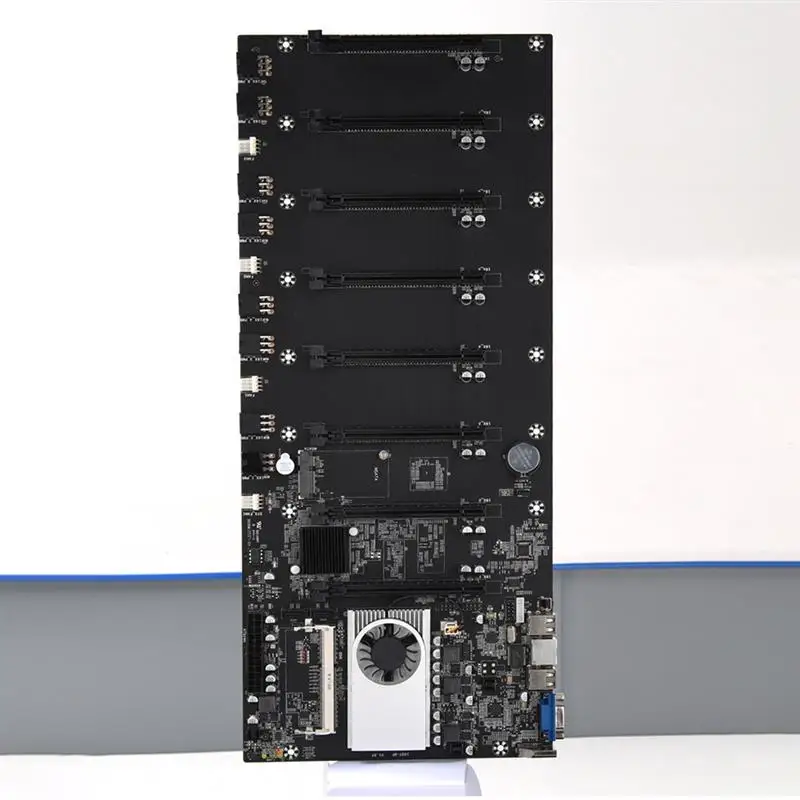 

BTC-T37 1850W ETH Mining Machine Power Supply Set 4G DDR3 Memory VGA+HDMI-Compatible 128G MSATA SSD CPU Motherboard For Bitcoin