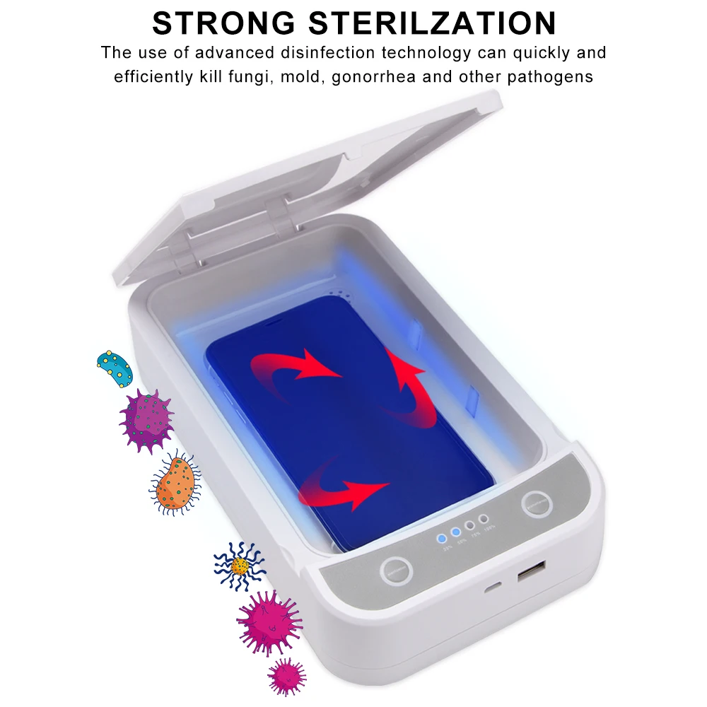 Портативная УФ коробка для стерилизации дезинфектор Многофункциональный al