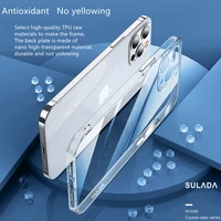 for iphone 13 case transparent sulada crystal clear anti drop ultra thin precision hole for iphone13 pro max case iphone 12 case