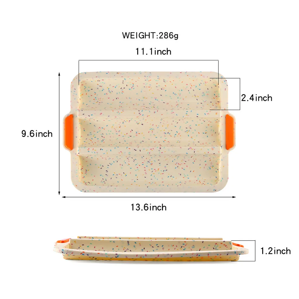 Силиконовая форма для выпечки хлеба французская багетная маффина пиццы торта
