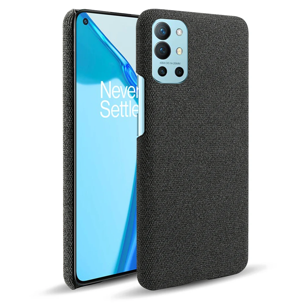 

Solid Color Cloth Leather Case For OnePlus 5T 6T 7 7T 8 8T 9 9R Pro Cases Hard PC Back Cover