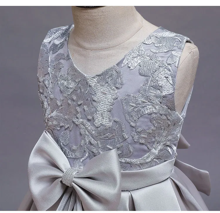 Lace Summer Kids Dresses For Girls Elegant Princess Dress Children Evening Party Flower Girl Wedding Gown vestido infantil | Детская